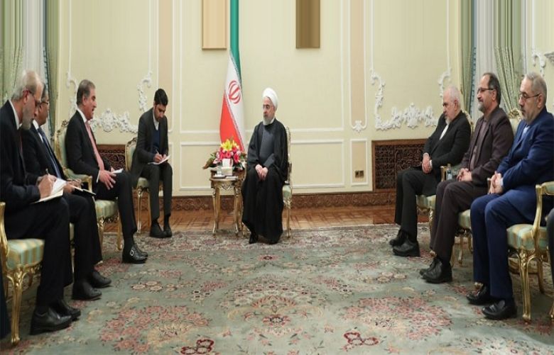 FM Qureshi meet Iranian President Dr. Hassan Rouhani