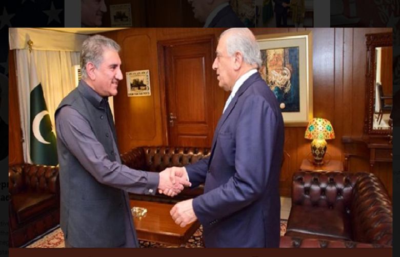 Foreign Minister Shah Mehmood Qureshi met with  Zalmay Khalilzad
