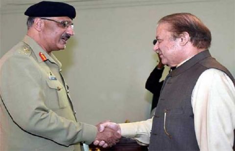 Prime Minister (PM) Nawaz Sharif and Chairman Joint Chiefs of Staff Committee (CJCSC), General Zubair Mehmood Hayat
