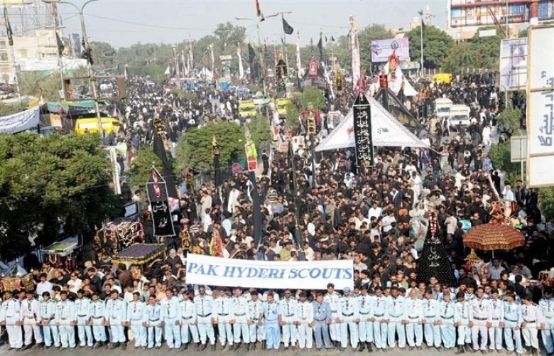 9th Muharram processions being taken out across country