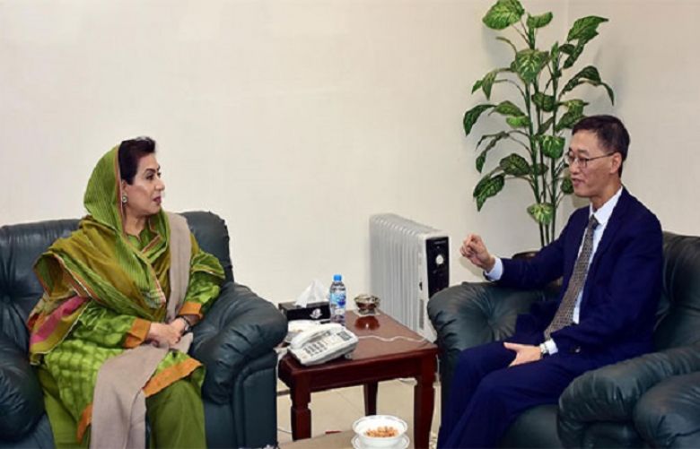 Chinese Ambassador to Pakistan Yao Jing called on Federal Minister for Inter Provincial Coordination Dr Fehmida Mirza in Islamabad 