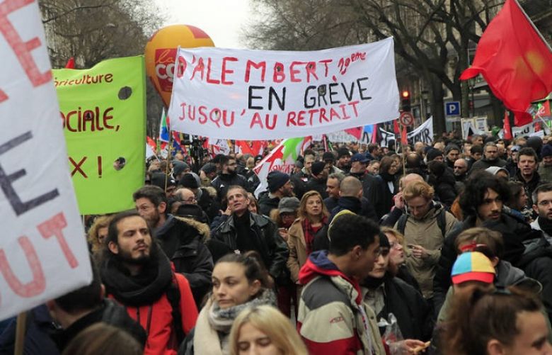  Nationwide protests in France over pension changes