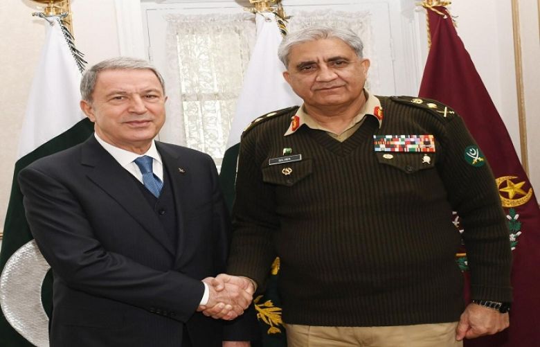  Qamar Javed Bajwa with Turkish Defence Minister 