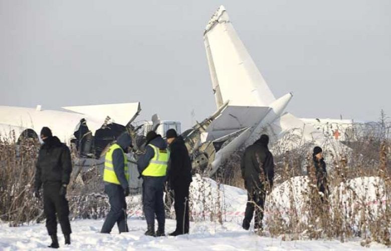 Plane with 100 on board crashes in Kazakhstan, 12 dead