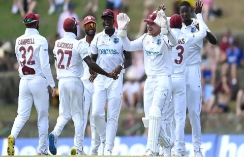 West Indies beat Australia by eight runs in Brisbane Test