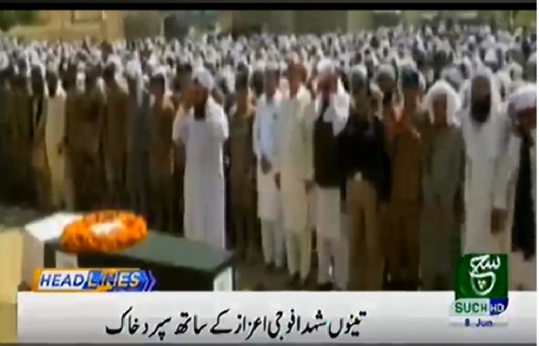  Funeral prayers held for Pakistan Army officers martyred in North Waziristan blast