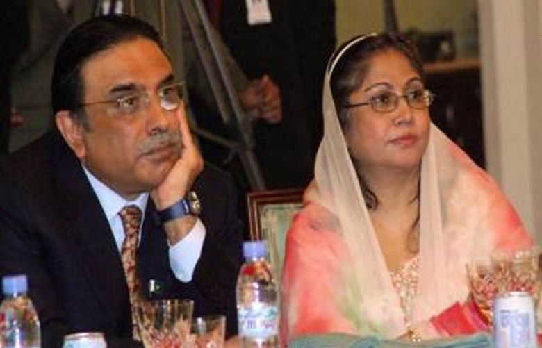 Interior ministry denies reports of barring Zardari, Faryal from flying abroad