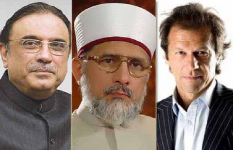 Imran, Zardari unlikely to share stage during PAT's protest on Mall Road