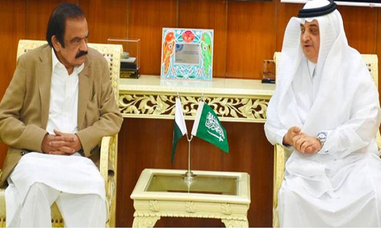 Saudi Ambassador Nawaf bin Said Al-Malki &amp; Rana Sanaullah 