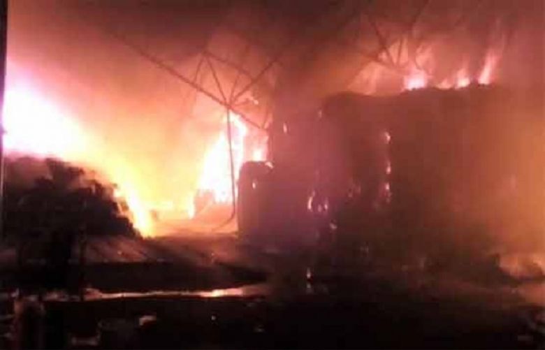  Fire had erupted at a wood godown in the city&#039;s North Karachi 