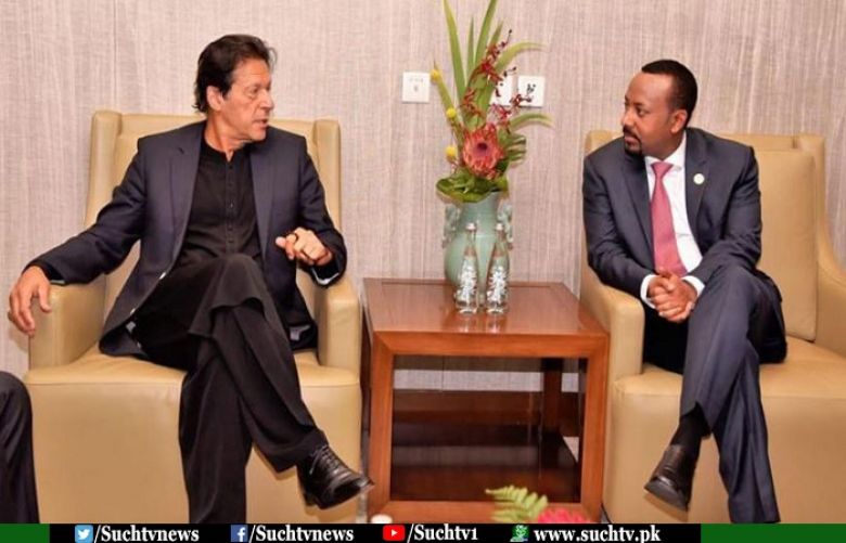 PM Imran, Ethiopian counterpart exchange views on bilateral matters