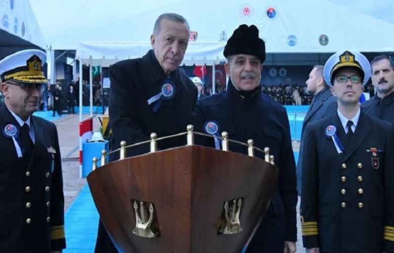 Turkish President Recep Tayyip Erdogan, Prime Minister Shehbaz Sharif