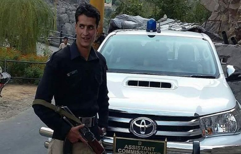 Martyred police constable Arif Hussain