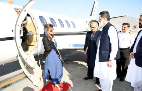 Minister of State Hina Rabbani Khar has arrived in Kabul.