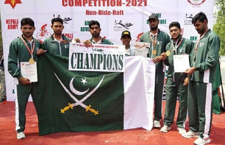 Pak Army team wins gold medal at 4th COAS International Tri-Adventure Competition