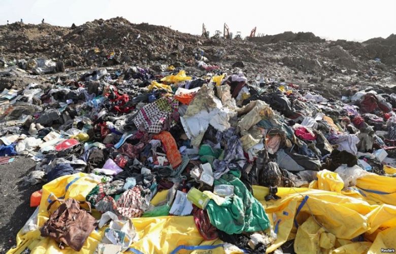 Clothing and personal effects from passengers are seen near the wreckage at the scene of the Ethiopian Airlines Flight ET 302 plane crash, near the town of Bishoftu, southeast of Addis Ababa, March 11, 2019.