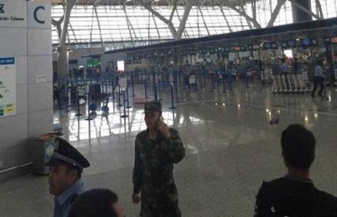 Three injured in small explosion at Shanghai's Pudong airport