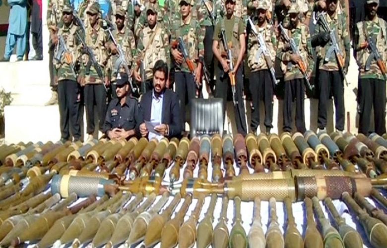 LEAs recover huge cache of weapons from Balochistan