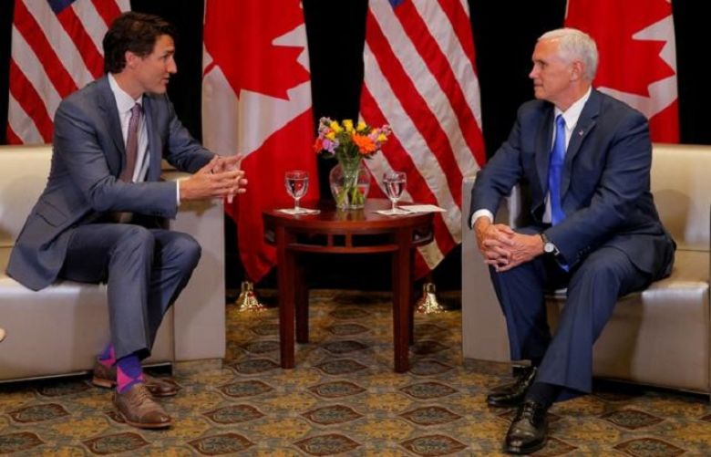 Canada&#039;s Trudeau, U.S. VP Pence meet to talk trade, China and Venezuela