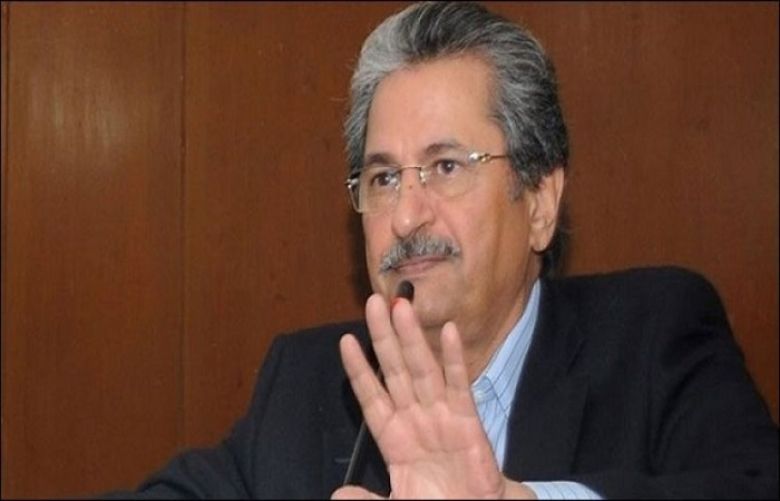 Federal Minister for Education Shafqat Mahmood 