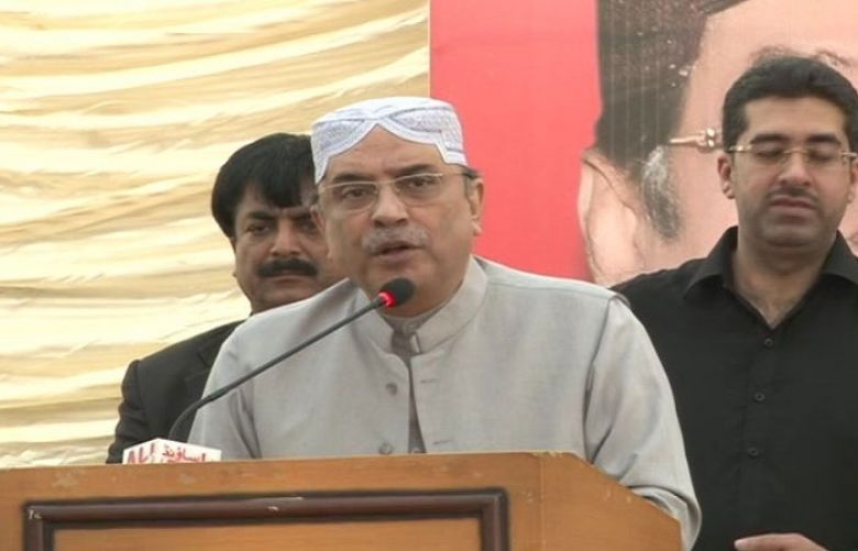 Former president and co-chairman of Pakistan Peoples Party Asif Ali Zardari 