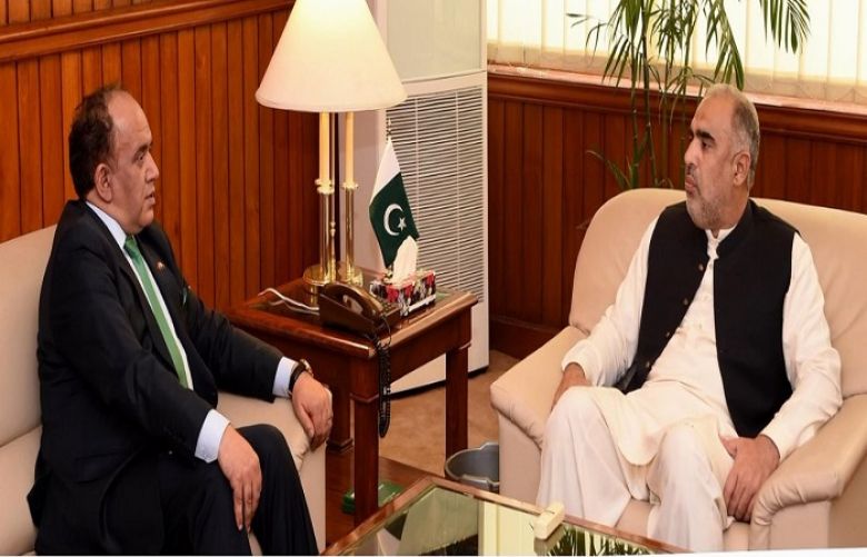 Speaker National Assembly Asad Qaiser met with Tunisian Ambassador to Pakistan 