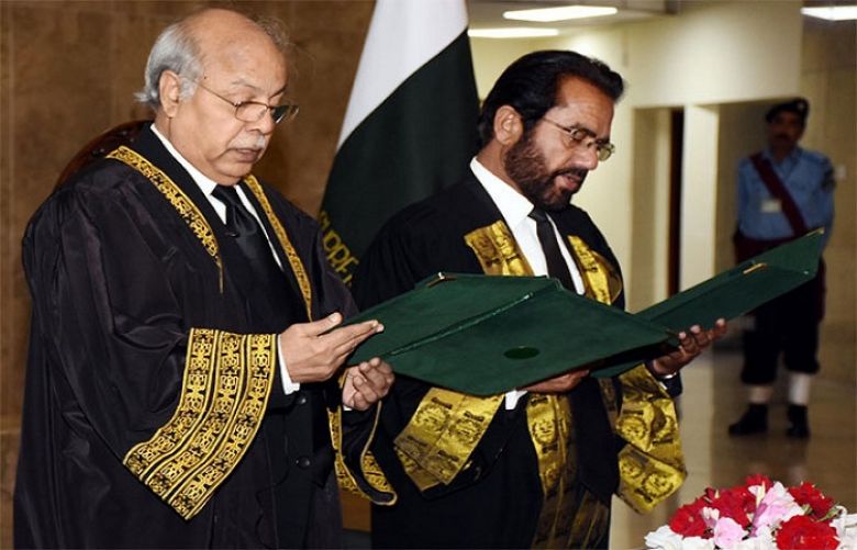 Justice Noor Meskanzai takes oath as Chief Justice Federal Shariat Court