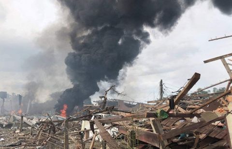 At least 12 killed in Thailand fireworks warehouse explosion