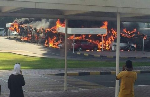 A large fire at the UAE's University of Sharjah
