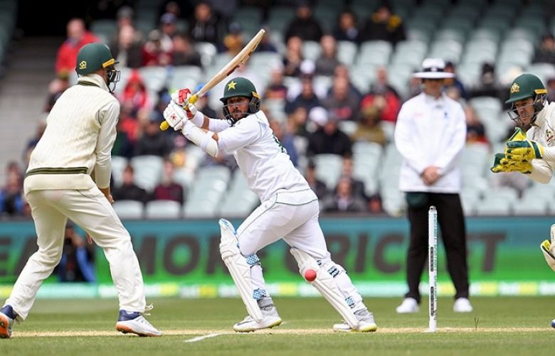 Pakistan struggles at 39-3 in rain-washed 2nd innings vs Australia