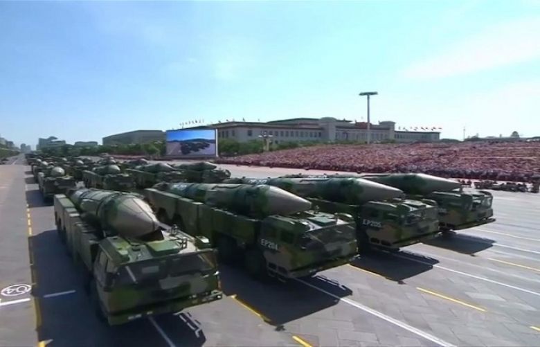 China&#039;s Rocket Force Showcasing DF Ballistic Missilesv