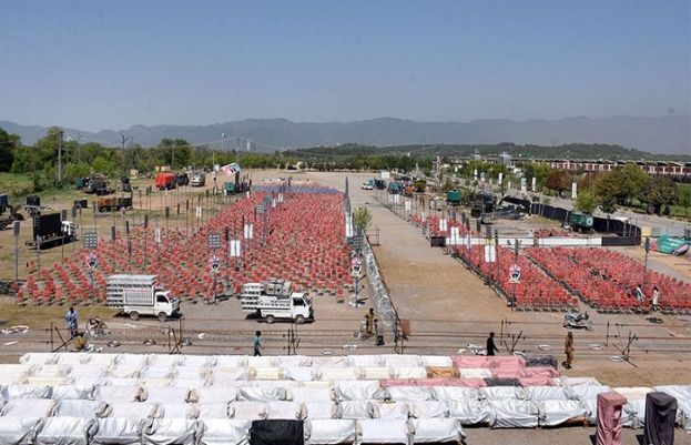 Islamabad ready for 'biggest' political power show