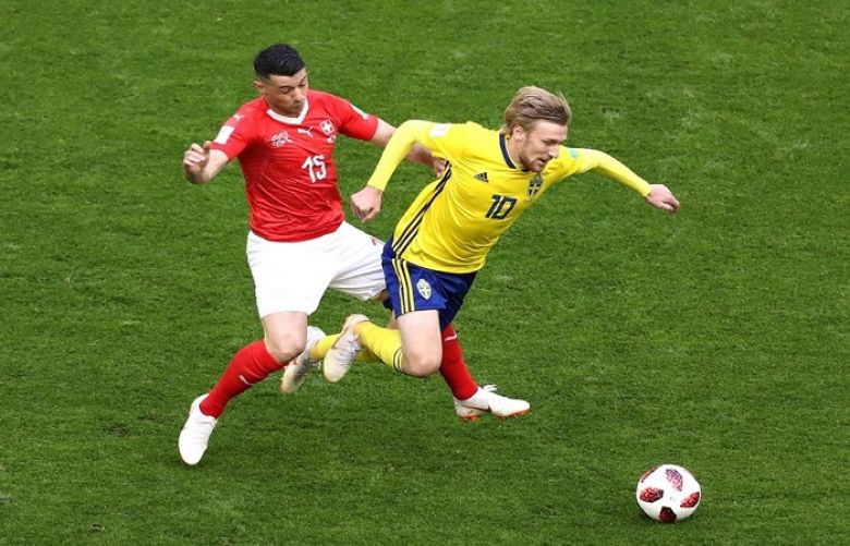 Sweden beat Switzerland 1-0 in FIFA WC