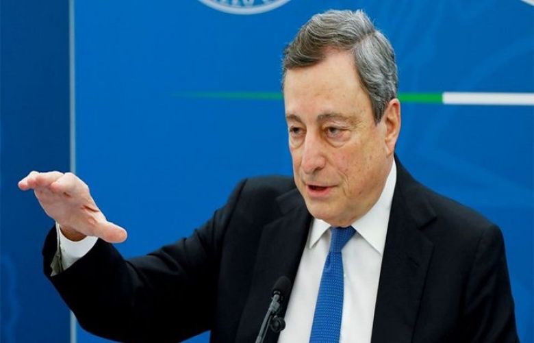 Italy’s Prime Minister Mario Draghi