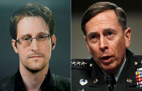 David Petraeus, Edward Snowden