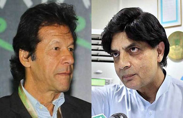 Imran invites Nisar to join PTI fold