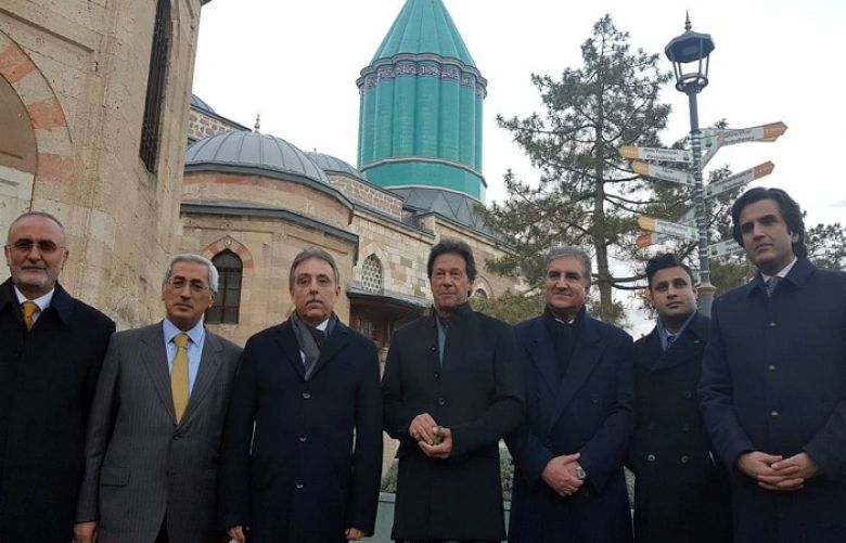 PM Imran Khan and his delegation visited the mausoleum of Maulana Jalaluddin Rumi.