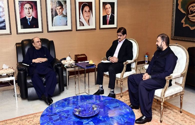 President discusses inter-provincial affairs with Sindh, Balochistan CMs