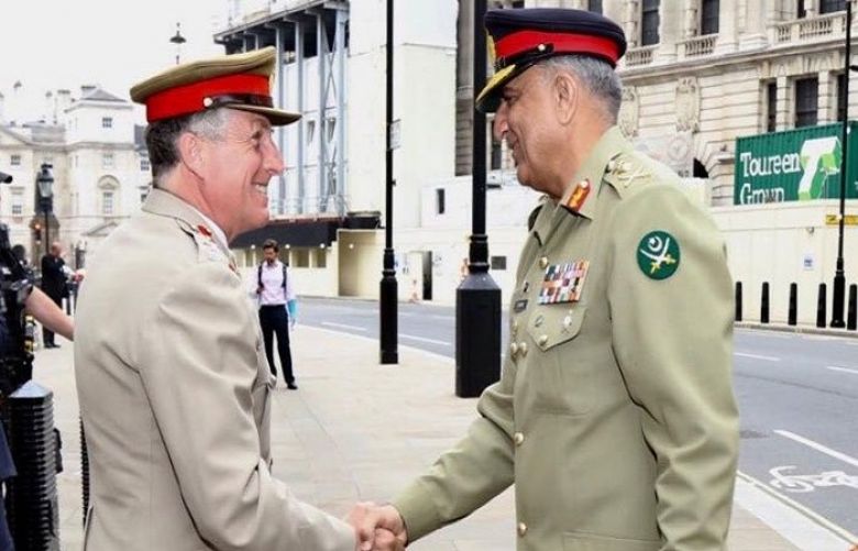 COAS Bajwa meets UK counterpart