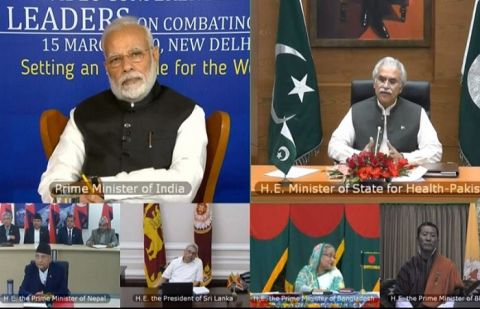  Dr Zafar Mirza proposes 'regional mechanism' to cope with coronavirus challenge at Saarc conference