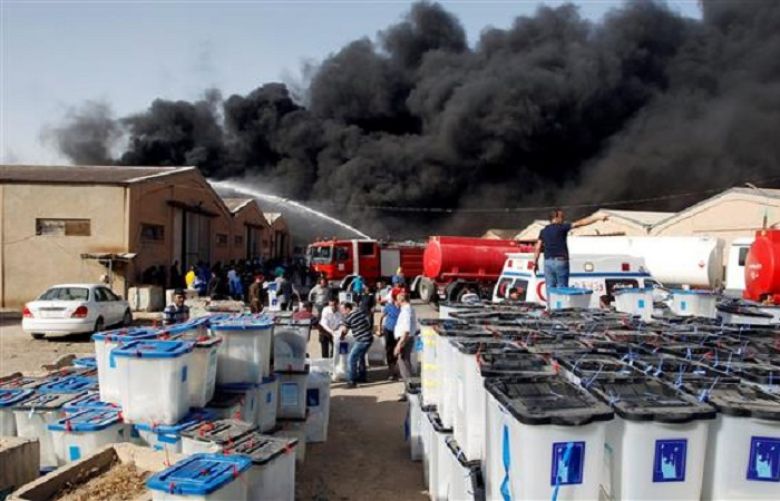Fire catches Iraq&#039;s biggest ballot warehouse before recount