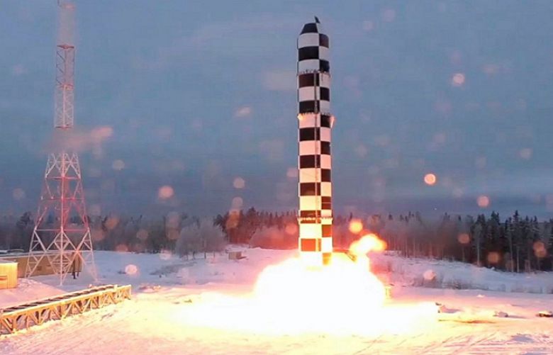 Russia test-launches Sarmat intercontinental ballistic missile