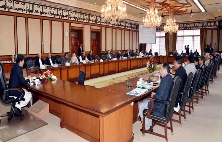 federal cabinet presided over by Prime Minister Imran
