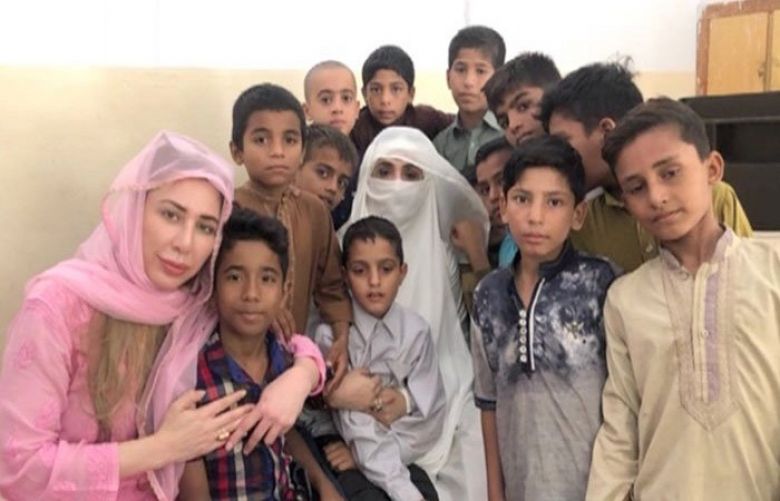 Bushra Imran visits Lahore orphanage in first trip as first lady