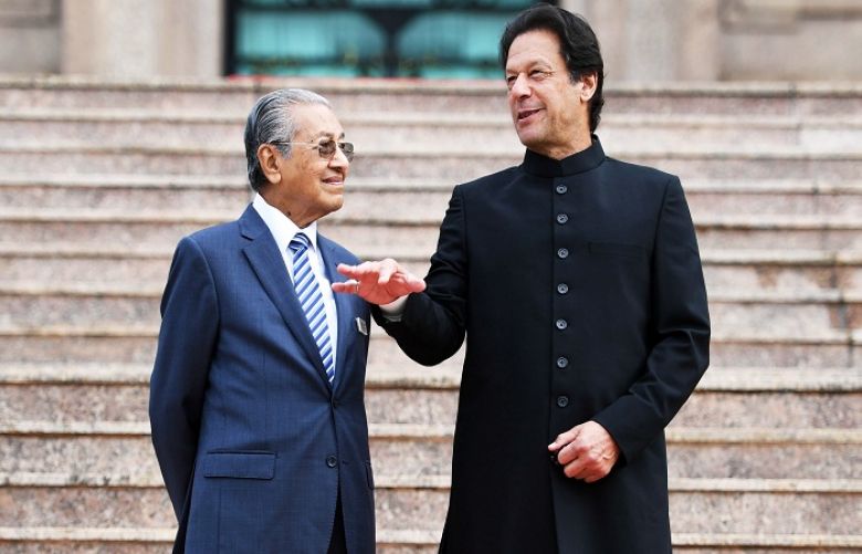 Prime Minister Imran Khan and Malaysian Prime Minister Mahathir Mohamad