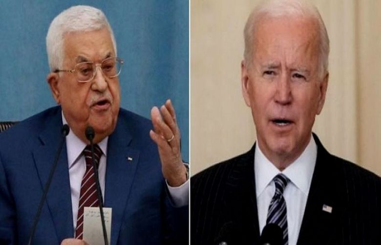 US President Joe Biden and Palestinian President Mahmoud Abbas
