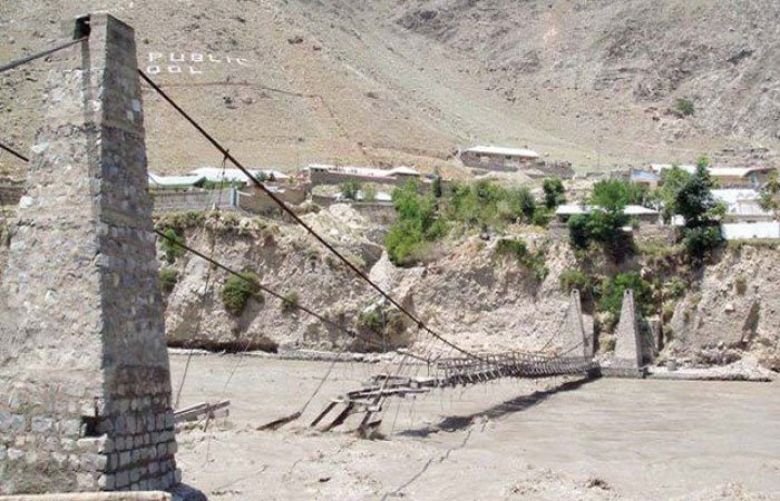 18 houses damaged in flood induced by downpour in Chitral