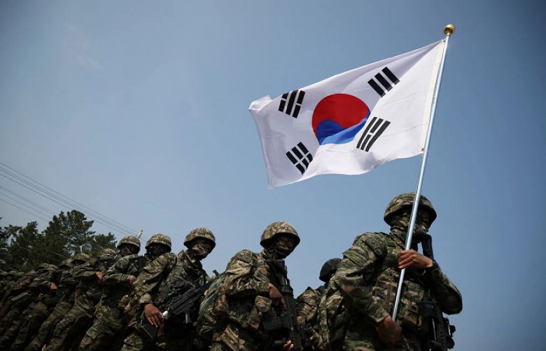 South Korea holds rare military parade