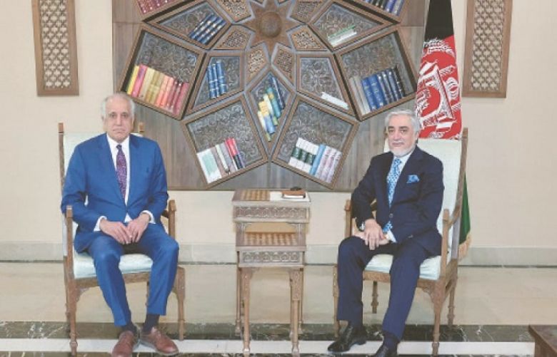 Khalilzad meets Abdullah in Kabul