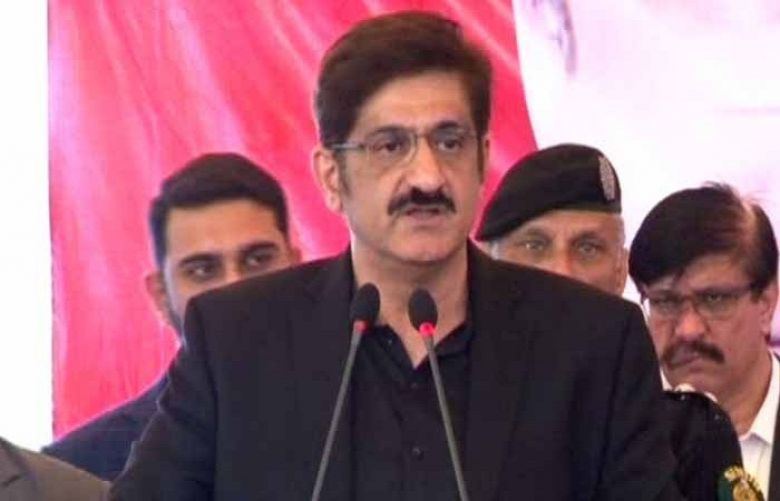 Sindh Chief Minister Murad Ali Shah was speaking to media